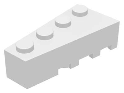 Lego (U) ~ Wedge 4 x 2 Left ~ [White]