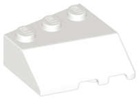 Lego (N) ~ Wedge 3 x 3 Sloped Left ~ [White]