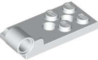 Lego (N) ~ Hinge Plate 2 x 4 with Pin Hole and 2 Holes - Bottom ~ [White]