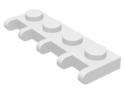 Lego (U) ~ Hinge Plate 1 x 4 ~ [White]