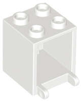 Lego (N) ~ Container Box 2 x 2 x 2 ~ [White]