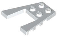 Lego (N) ~ Wedge Plate 4 x 4 ~ [White]