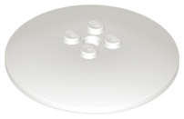 Lego (U) ~ Dish 6 x 6 Inverted (Radar) - Solid Studs ~ [White]