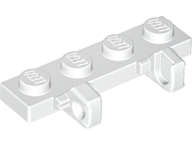 Lego (N) ~ Hinge Plate 1 x 4 Locking Dual 1 Finger on Side ~ [White]