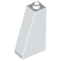 Lego (N) ~ Slope 75 2 x 1 x 3 - Hollow Stud ~ [White]