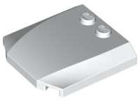 Lego (N) ~ Wedge 4 x 4 x 2/3 Triple Curved ~ [White]