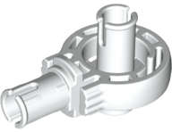 Lego (U) ~ Technic Rotation Joint Ball Loop with 2 Perpendicular Pins with Friction ~ [White]