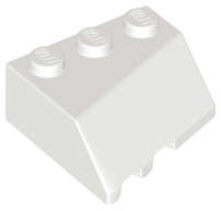 Lego (N) ~ Wedge 3 x 3 Sloped Right ~ [White]