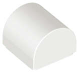 Lego (N) ~ Slope Curved 1 x 1 x 2/3 Double ~ [White]