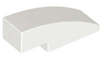 Lego (N) ~ Slope Curved 3 x 1 ~ [White]