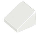 Lego (U) ~ Slope 30 1 x 1 x 2/3 ~ [White]