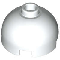 Lego (U) ~ Brick Round 2 x 2 Dome Top ~ [White]