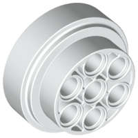 Lego (U) ~ Wheel 31mm D. x 15mm Technic ~ [White]