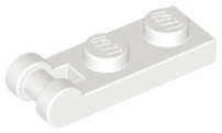 Lego (N) ~ Plate Modified 1 x 2 with Bar Handle on End ~ [White]