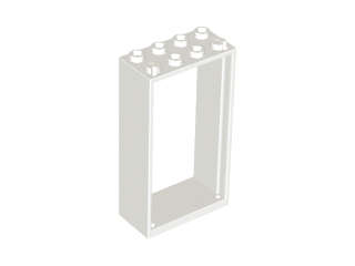 Lego (N) ~ Door Frame 2 x 4 x 6 ~ [White]