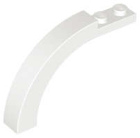 Lego (N) ~ Arch 1 x 6 x 3 1/3 Curved Top ~ [White]