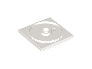 Lego (N) ~ Turntable 4 x 4 Square Base Locking ~ [White]