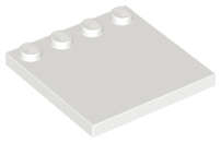 Lego (U) ~ Tile Modified 4 x 4 with Studs on Edge ~ [White]