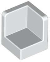 Lego (U) ~ Panel 1 x 1 x 1 Corner ~ [White]