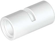 Lego (U) ~ Technic Pin Connector Round 2L with Slot (Pin Joiner Round) ~ [White]