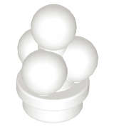 Lego (N) ~ Ice Cream Scoops ~ [White]