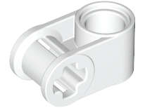 Lego (N) ~ Technic Axle and Pin Connector Perpendicular ~ [White]