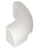 Lego (N) ~ Brick Round Corner 3 x 3 without Studs ~ [White]