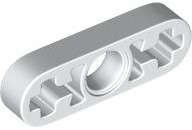 Lego (N) ~ Technic Liftarm Thin 1 x 3 - Axle Holes ~ [White]