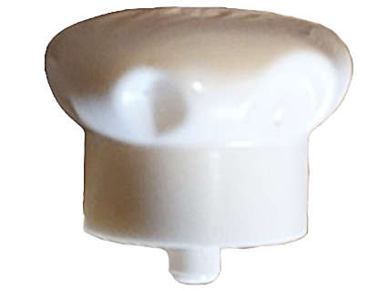Lego (N) ~ Minifigure Hat with Small Pin Chef Toque ~ [White]