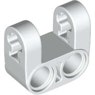 Lego (N) ~ Technic Axle and Pin Connector Perpendicular Double Split Reinforced Sides ~ [White]