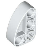 Lego (N) ~ Technic Liftarm Modified L-Shape Quarter Ellipse Thick 2 x 3 ~ [White]