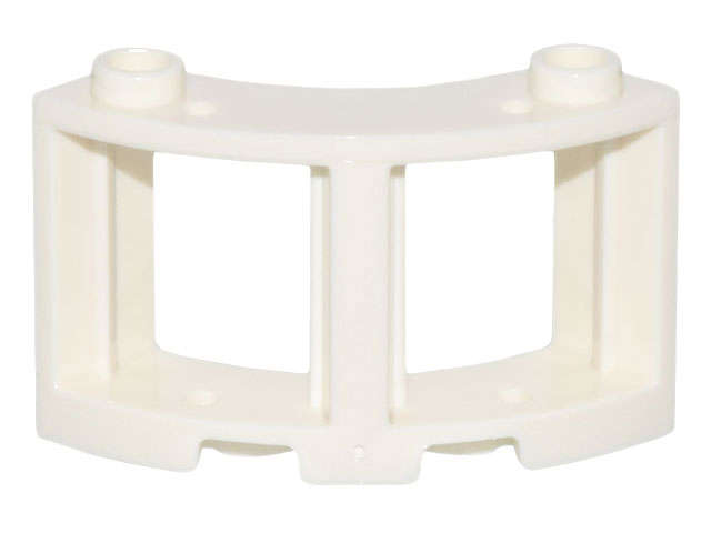 Lego (N) ~ Window 3 x 3 x 2 Round Corner ~ [White]