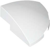 Lego (N) ~ Slope Curved 3 x 3 Corner Round ~ [White]