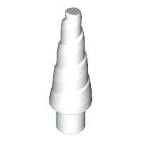 Lego (N) ~ Horn Unicorn / Spiral ~ [White]
