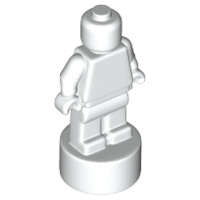 Lego (N) ~ Minifigure Utensil Statuette / Trophy ~ [White]