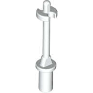 Lego (U) ~ Minifigure Utensil Ski Pole 3L with Handle Stop Ring and Side Stops ~ [White]
