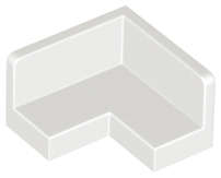 Lego (U) ~ Panel 2 x 2 x 1 Corner ~ [White]
