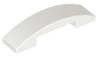 Lego (N) ~ Slope Curved 4 x 1 x 2/3 Double ~ [White]