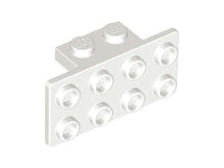 Lego (N) ~ Bracket 1 x 2 - 2 x 4 ~ [White]