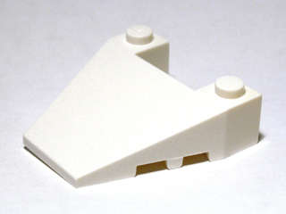 Lego (N) ~ Wedge 4 x 4 Taper with Stud Notches ~ [White]