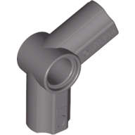 Lego (U) ~ Technic Axle and Pin Connector Angled #5 - 112.5 degrees ~ [Dark Gray]