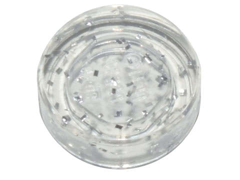 Lego NEW - Tile Round 1 x 1~ [Glitter Trans-Clear]