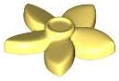 Lego (N) ~ Friends Accessories Hair Decoration Flower with Pointed Petals an ~ [Bright Light Yellow]