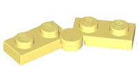 Lego (N) ~ Hinge Plate 1 x 4 Swivel (2429 / 2430) ~ [Bright Light Yellow]