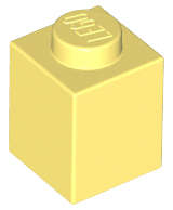 Lego (N) ~ Brick 1 x 1 ~ [Bright Light Yellow]