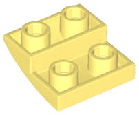 Lego (N) ~ Slope Curved 2 x 2 x 2/3 Inverted ~ [Bright Light Yellow]