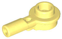 Lego (N) ~ Bar 1L with 1 x 1 Round Plate with Hollow Stud ~ [Bright Light Yellow]