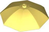 Lego (N) ~ Minifigure Utensil Umbrella Top with No Bottom Flaps 6 x 6 with T ~ [Bright Light Yellow]