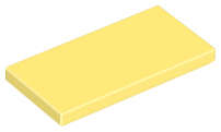 Lego (N) ~ Tile 2 x 4 ~ [Bright Light Yellow]