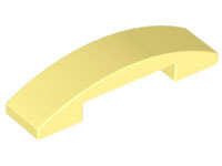 Lego (N) ~ Slope Curved 4 x 1 x 2/3 Double ~ [Bright Light Yellow]